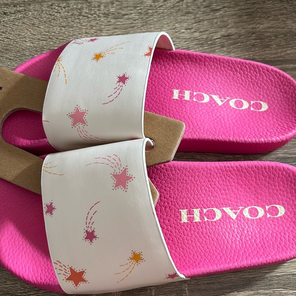 Coach Uli Sport Slide In Signature Canvas With Shooting Stars NWT - Picture 4 of 5